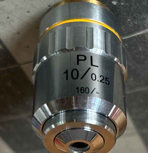 Nikon Microscope Objective Lens PL 10/0.25 160/-