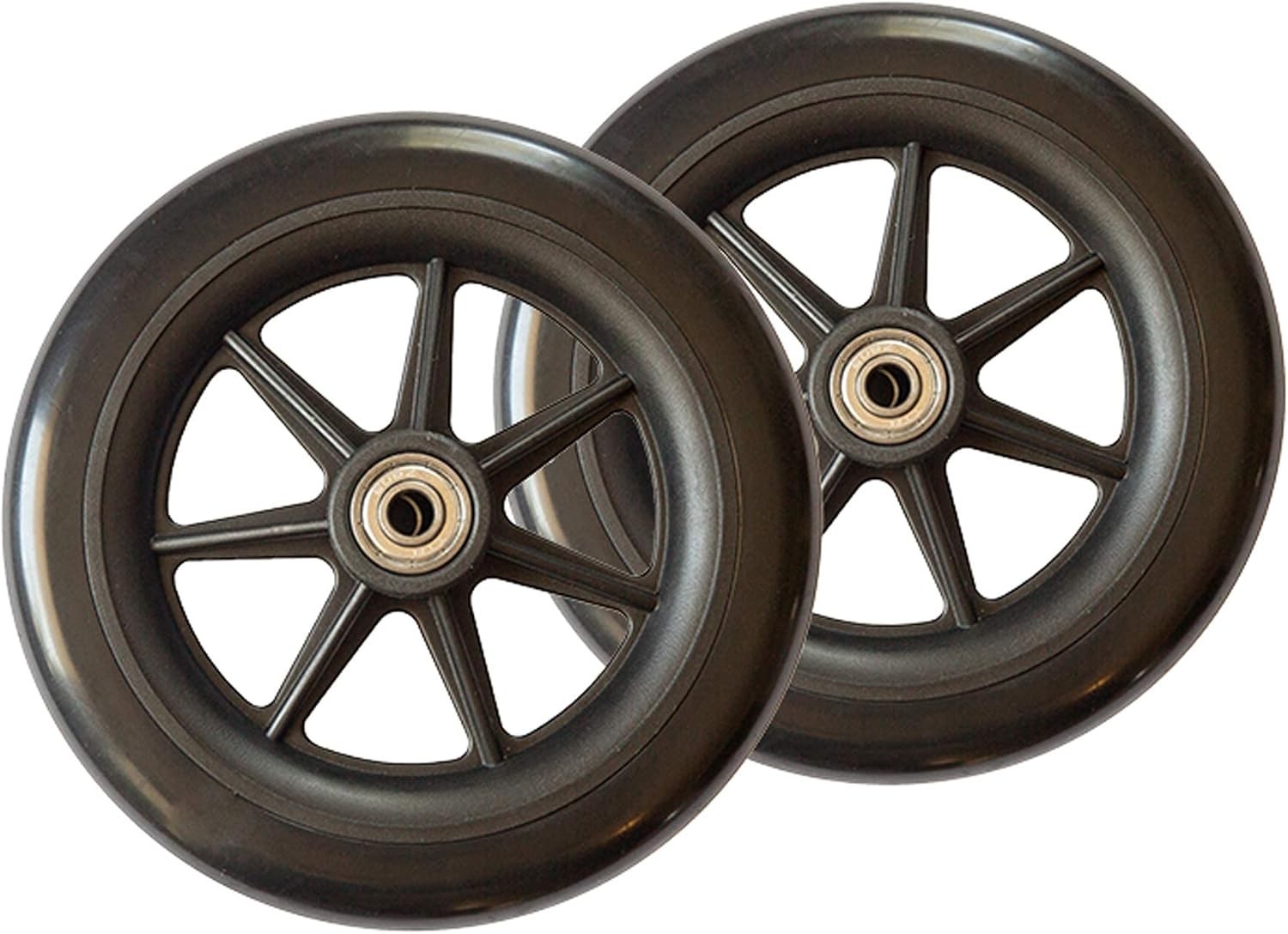 Replacement 6-Inch Walker Wheels 6 Inch Rollator-Wheels for Adults Seniors