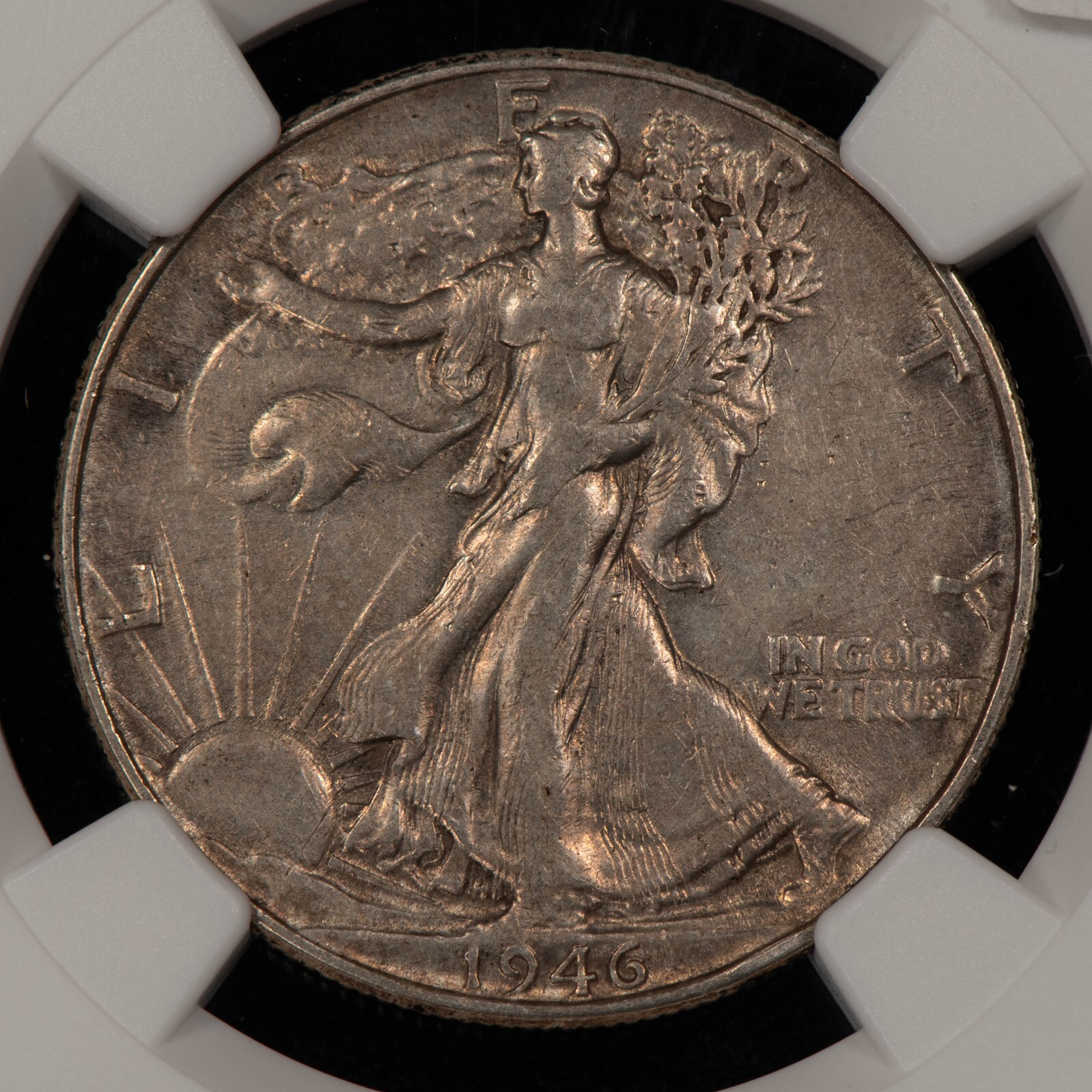 1946 50c Walking Liberty Silver Half Dollar - DDR - NGC AU 50 - SKU-X5850
