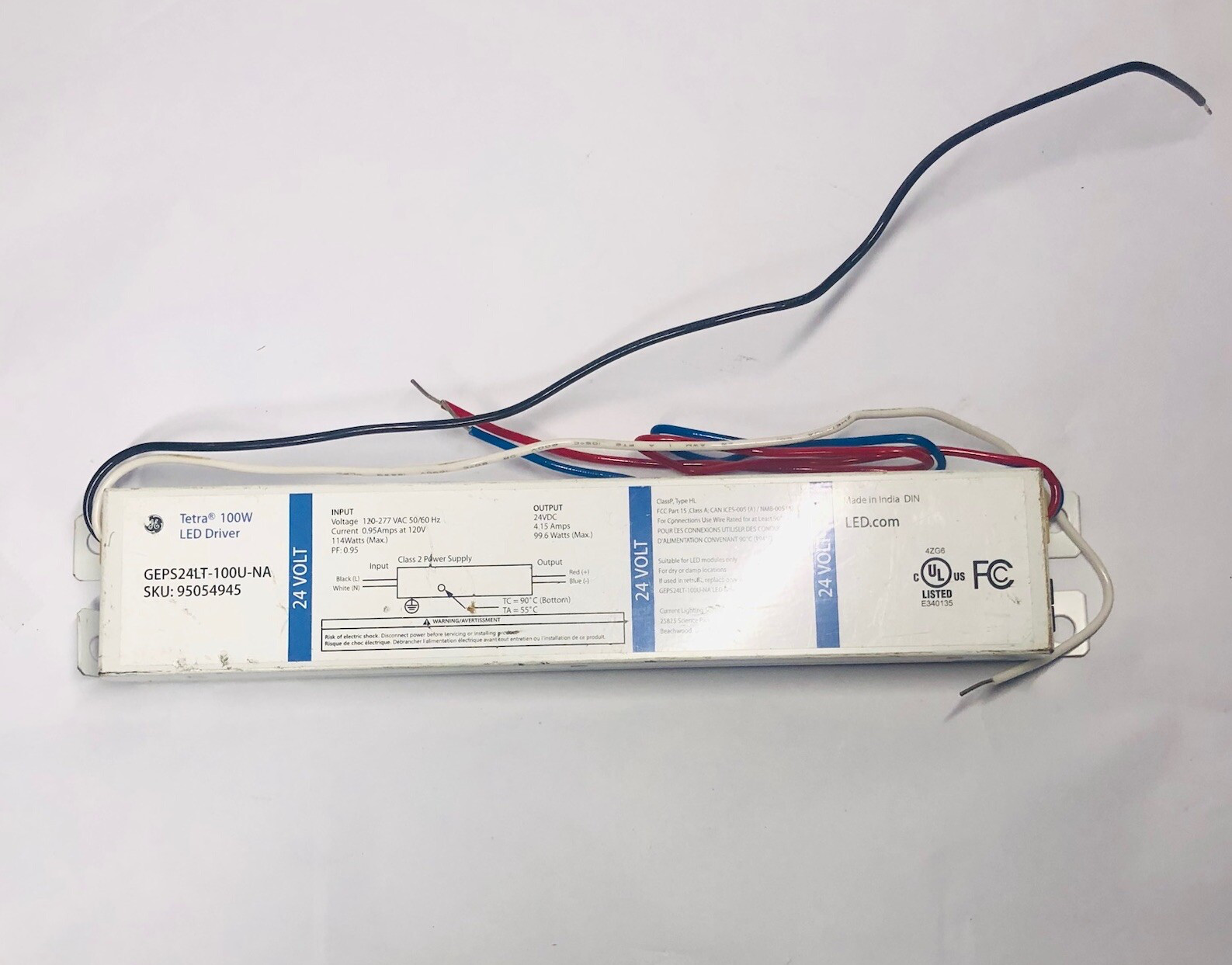GE TETRA LED POWER SUPPLY GEPS24LT-100U-NA