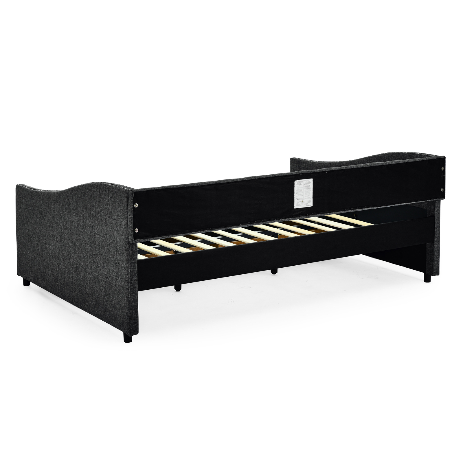 Full Size Daybed with Drawers Upholstered Tufted Sofa Bed, with Button on Back a