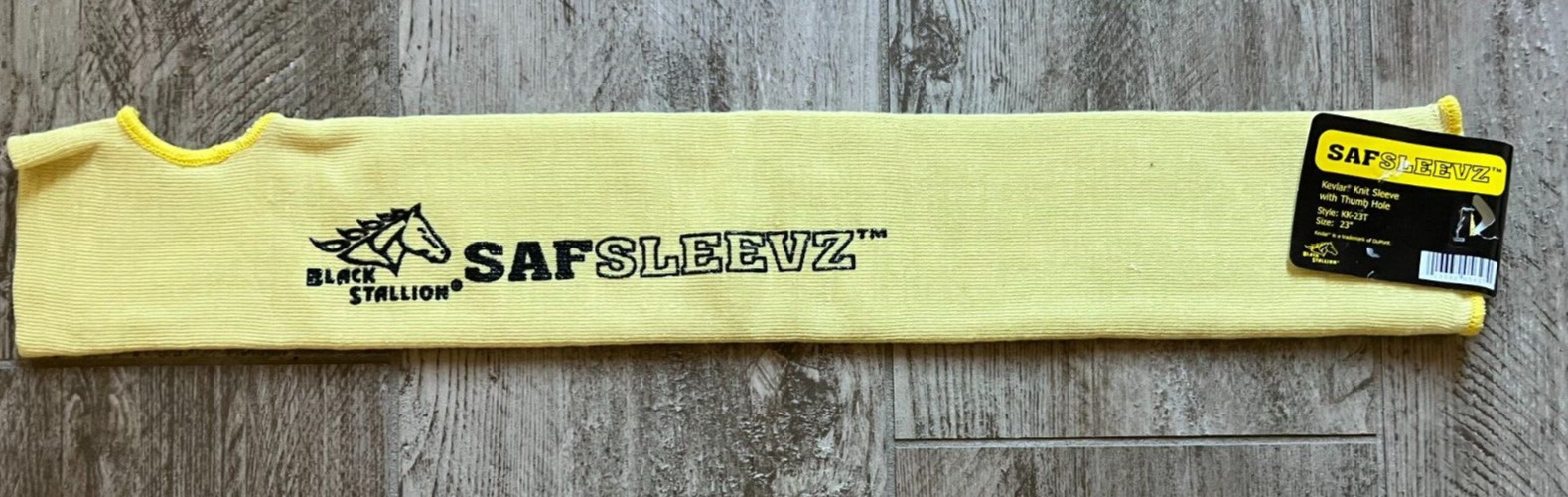 SAFSLEEVZ BLACK STALLION MADE WITH KEVLAR KNIT SLEEVE: KK-23T-SINGLE SLEEVE