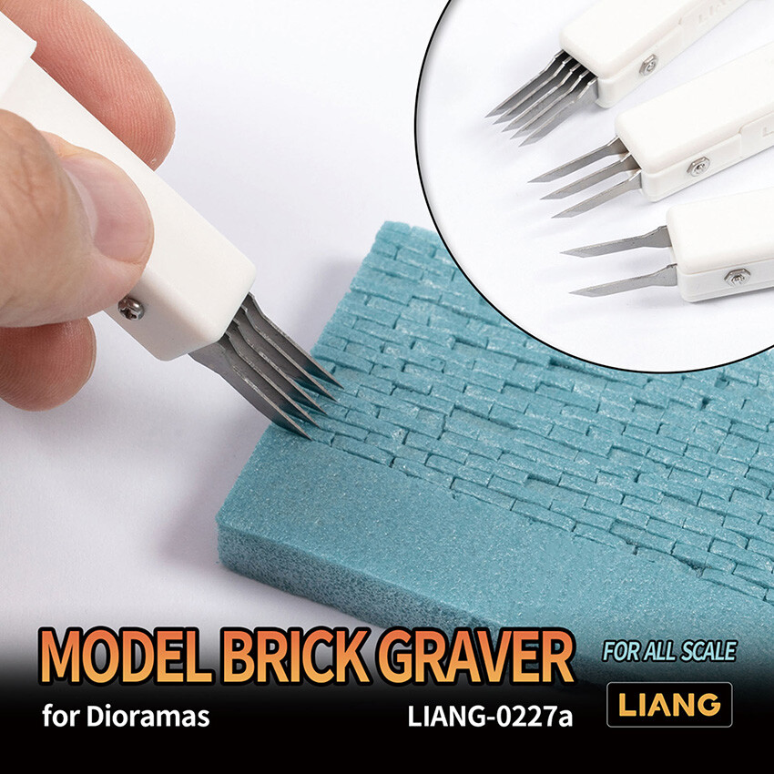Model Brick Graver For Dioramas for All Scale Replacement Blades Accessories