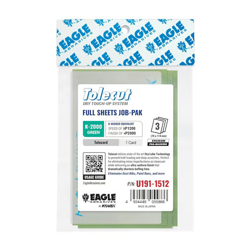 Eagle Abrasives Tolecut Sheets - Green w/ Card