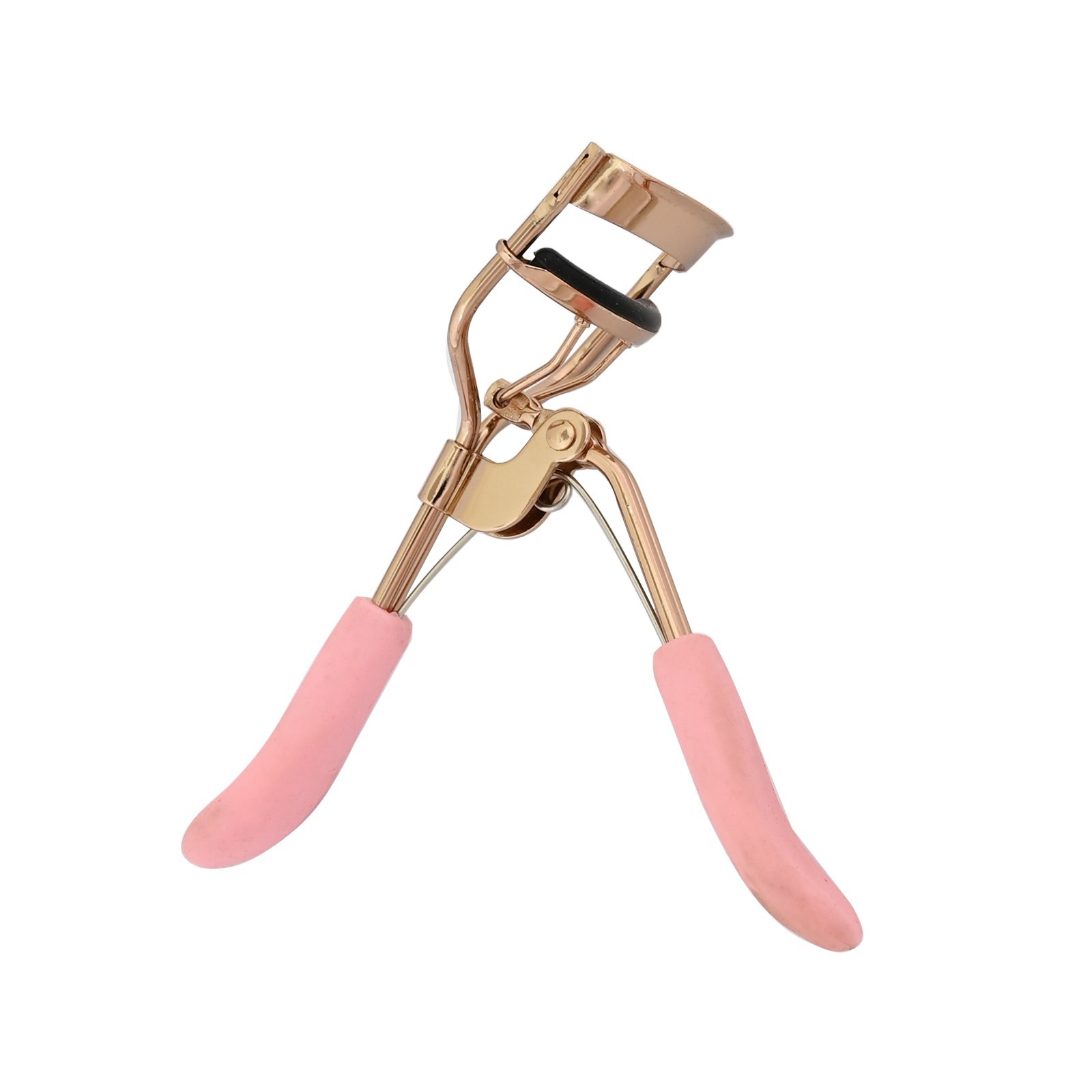 Peach Color W/ Silicon Grip Handle Eyelash Curler Clip MakeUp Tool BTS-812