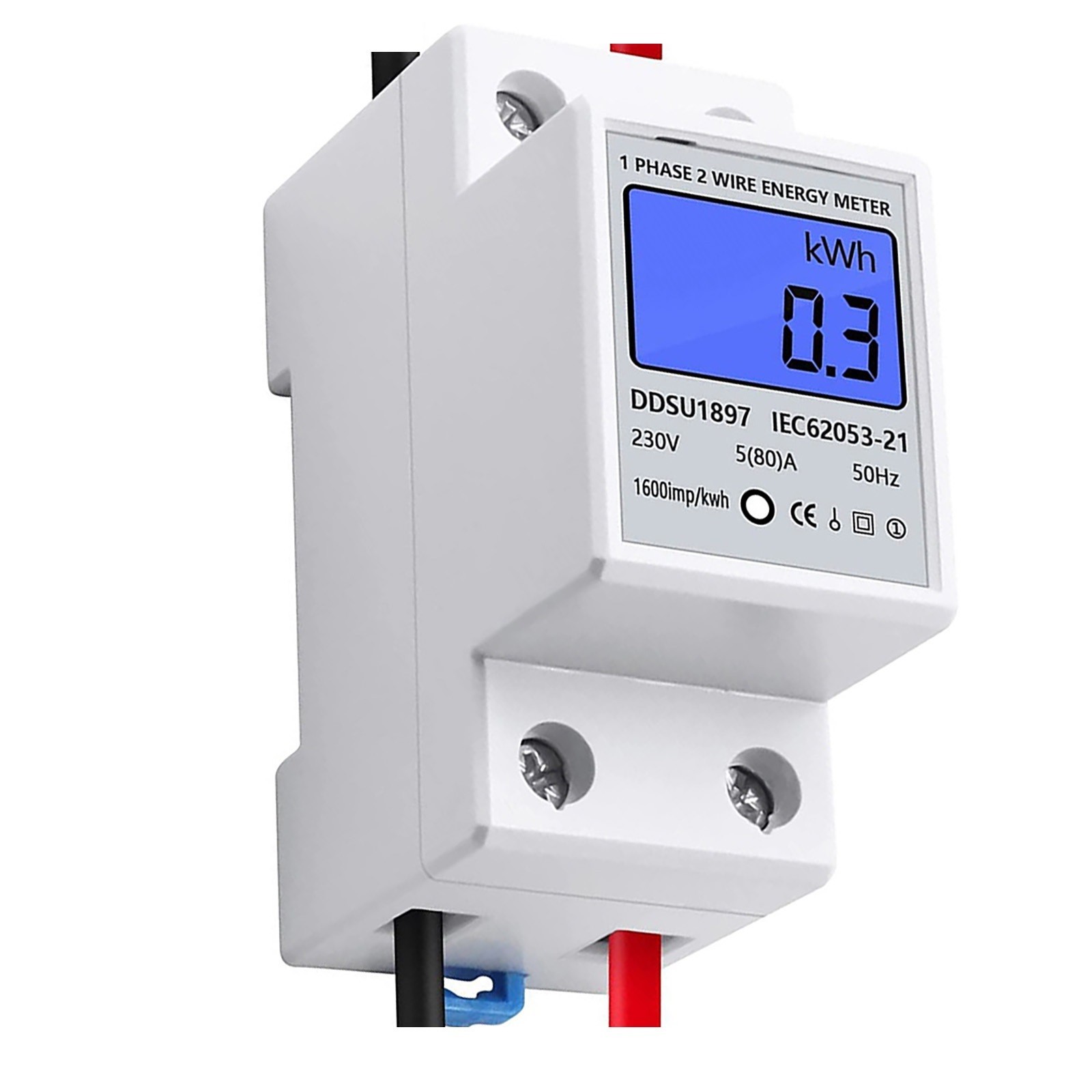 Energy Meter 220V Air Conditioning Backlight Digital Display Practical