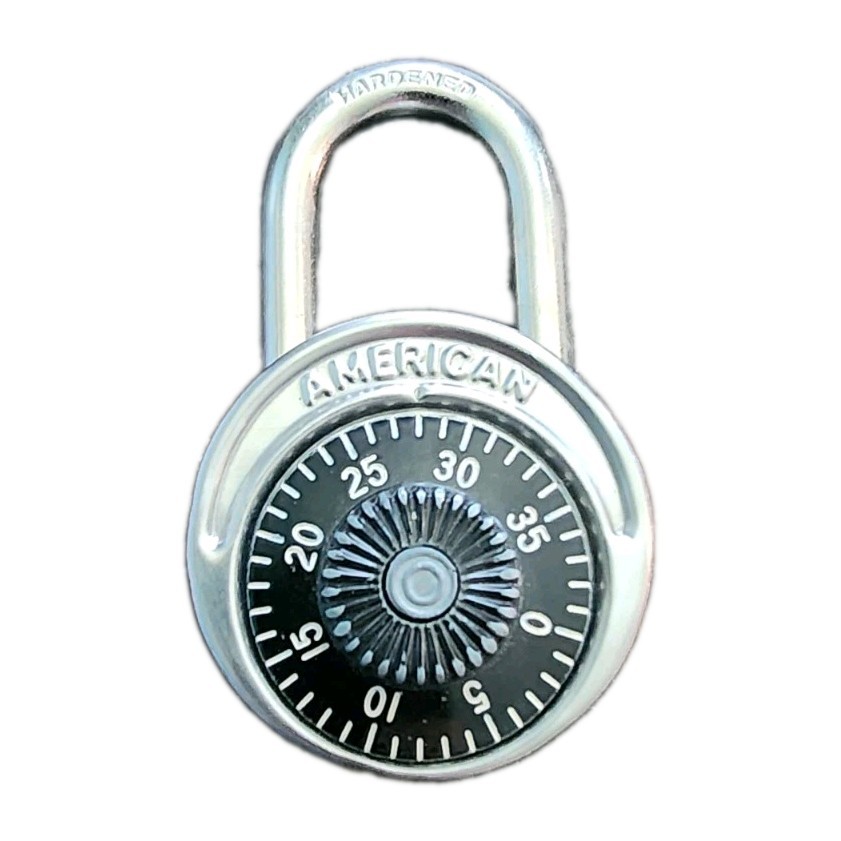 American Combination Lock.  Made In USA.  Free Shipping