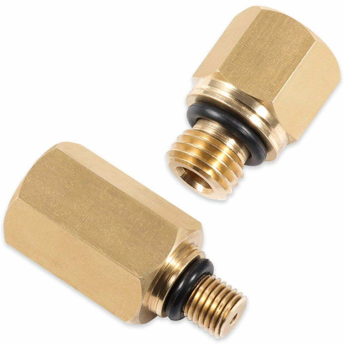 1Pair Oil Rail Adapters 1/4 NPT For Ford 6.0L Powerstroke ICP Leak Test -USA