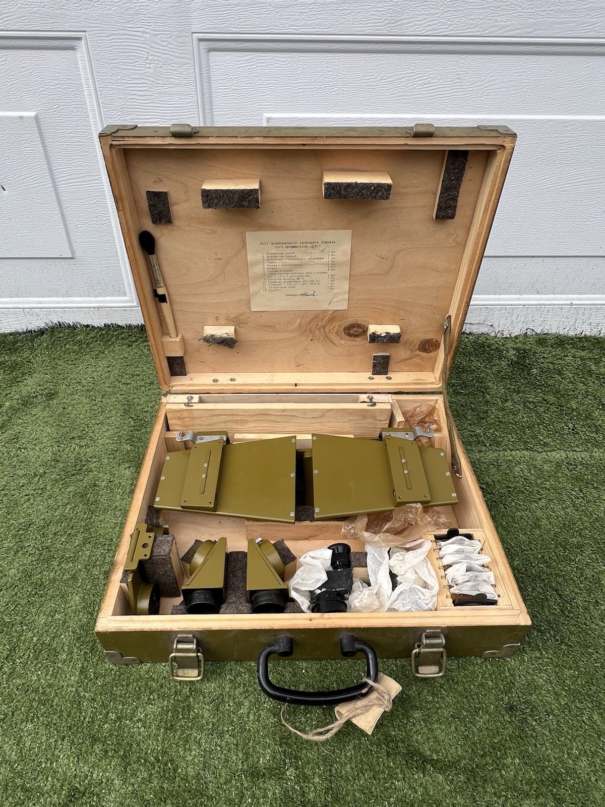 Vintage Zeiss Mirror Stereoscope w/ Carrying Case Made In West Germany