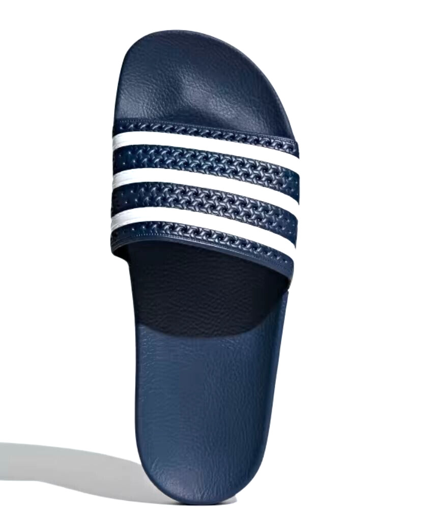 NEW ADIDAS ORIGINALS MEN'S ADILETTE TREFOIL SLIDES ~SIZE 11  #280222 BLUE