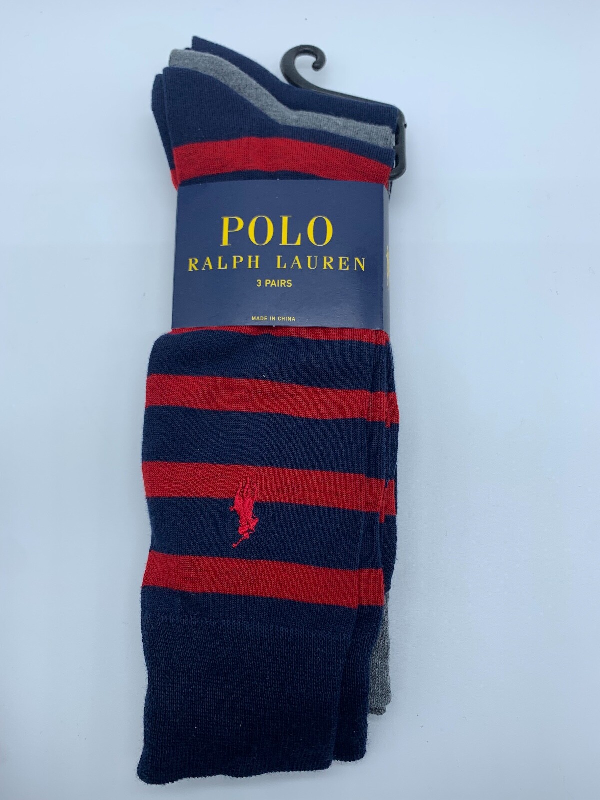 NEW 3 PAIRS MENS POLO RALPH LAUREN CASUAL DRESS SOCKS SIZE 10-13