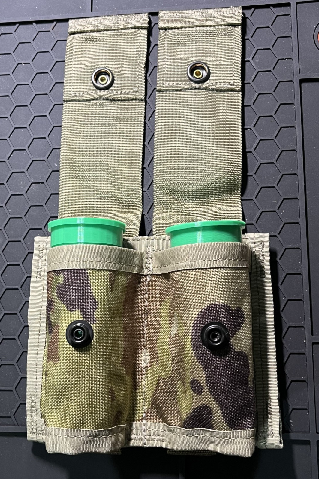 US Army OCP /Multicam 40mm Rounds Double Pouch NSN 8465-01-642-2293 M-79 M203
