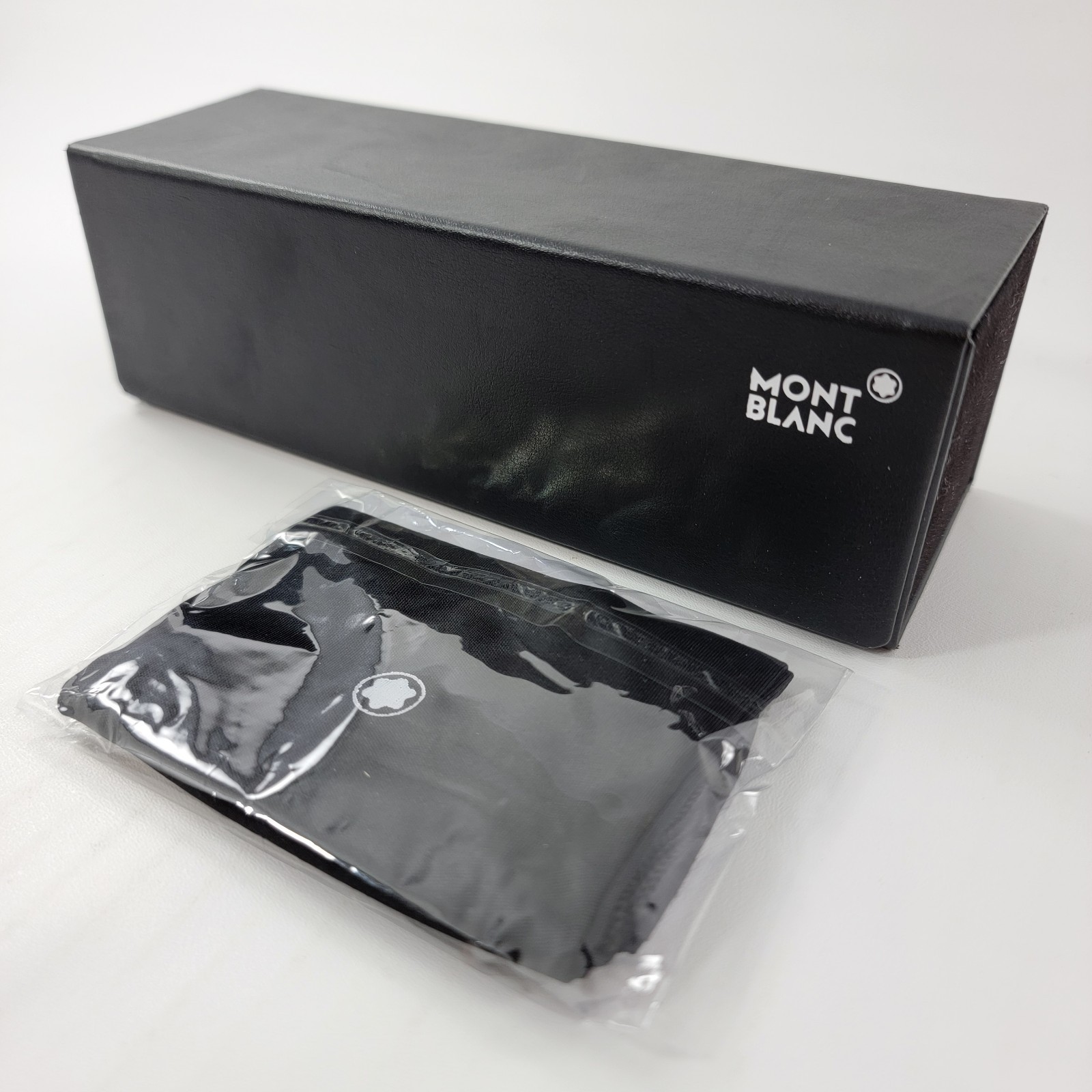 NEW MONT BLANC AUTHENTIC EYEGLASSES SUNGLASSES BLACK CASE HARD WITH POUCH