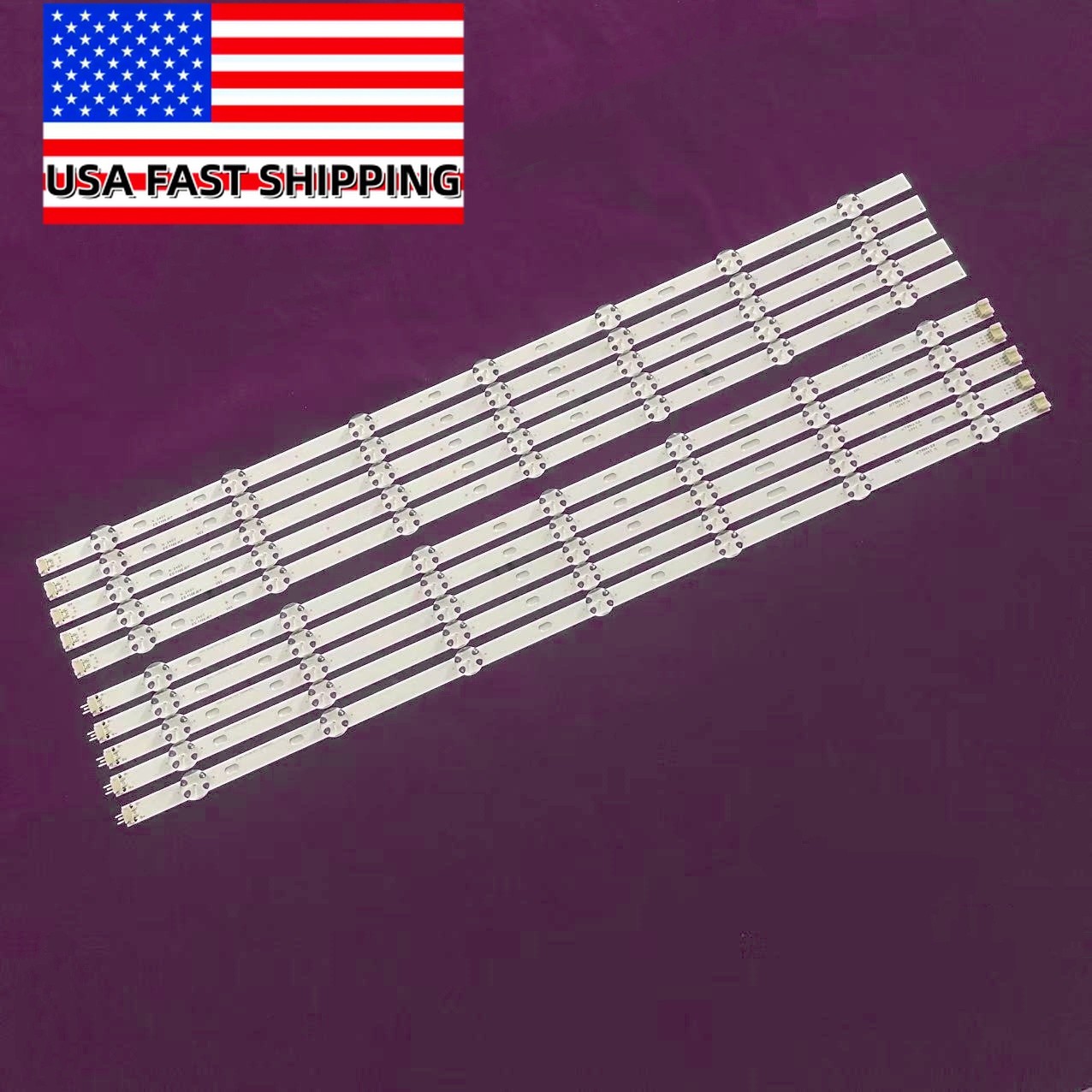 10Pcs LED Backlight Strips For Vizio D58U-D3  SVG580A02L/R_7LED_REV02_150507