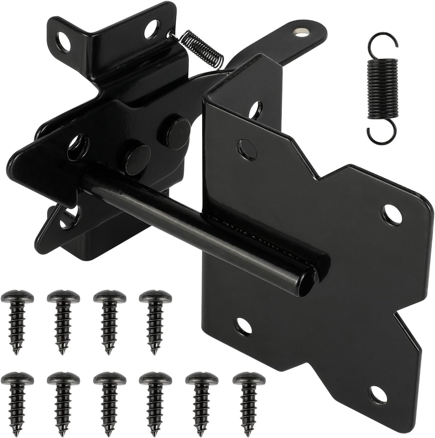 5-1/2" Mini Self-Locking Gate Latch for Wooden Fence,(Door Gap ≥ 0.7in)Stainless