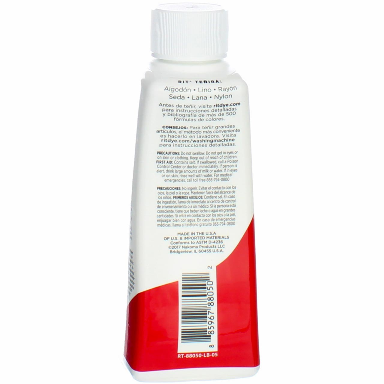 2 Pack Rit All-Purpose Liquid Dye, Scarlet, 8 fl oz