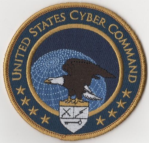 US CYBER COMMAND - 4" PATCH - US STRAT CMD DEPT OF DEFENSE - SHIPPING $1.00