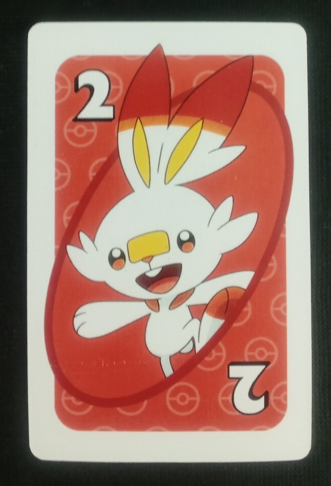 2019 UNO Pokemon Card Red Scorbunny #2