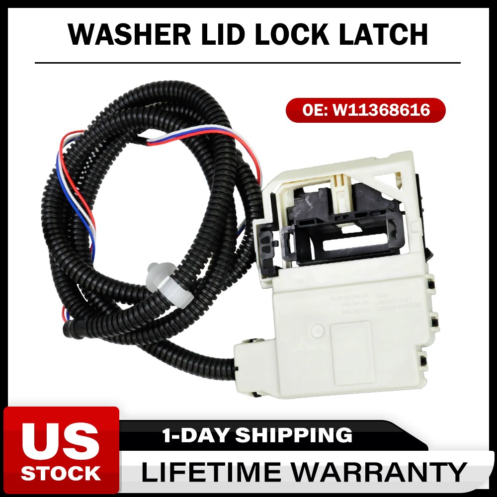 Washer Lid Lock Latch Assembly for Maytag Washer MVW4505MW0 W11670519 W11368616