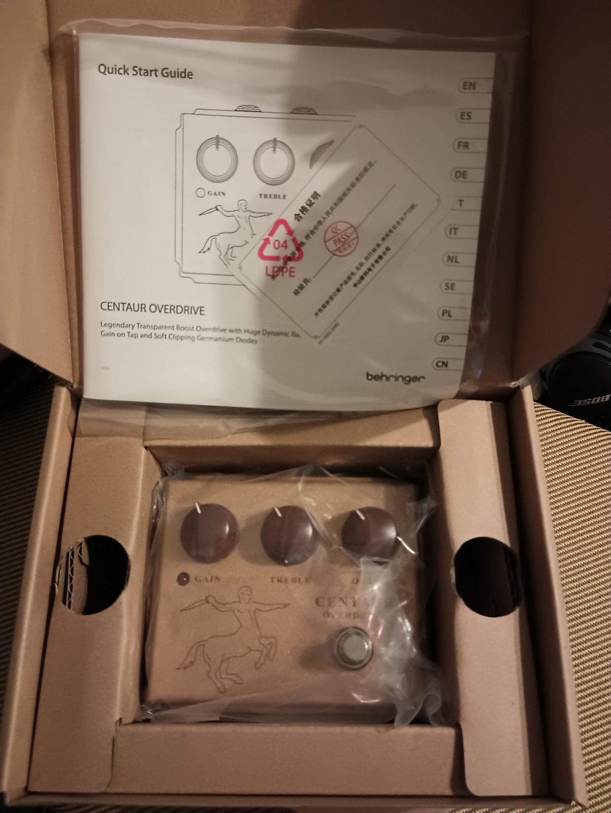 Behringer Centaur Overdrive Pedal X2 - TWO PEDALS!!!
