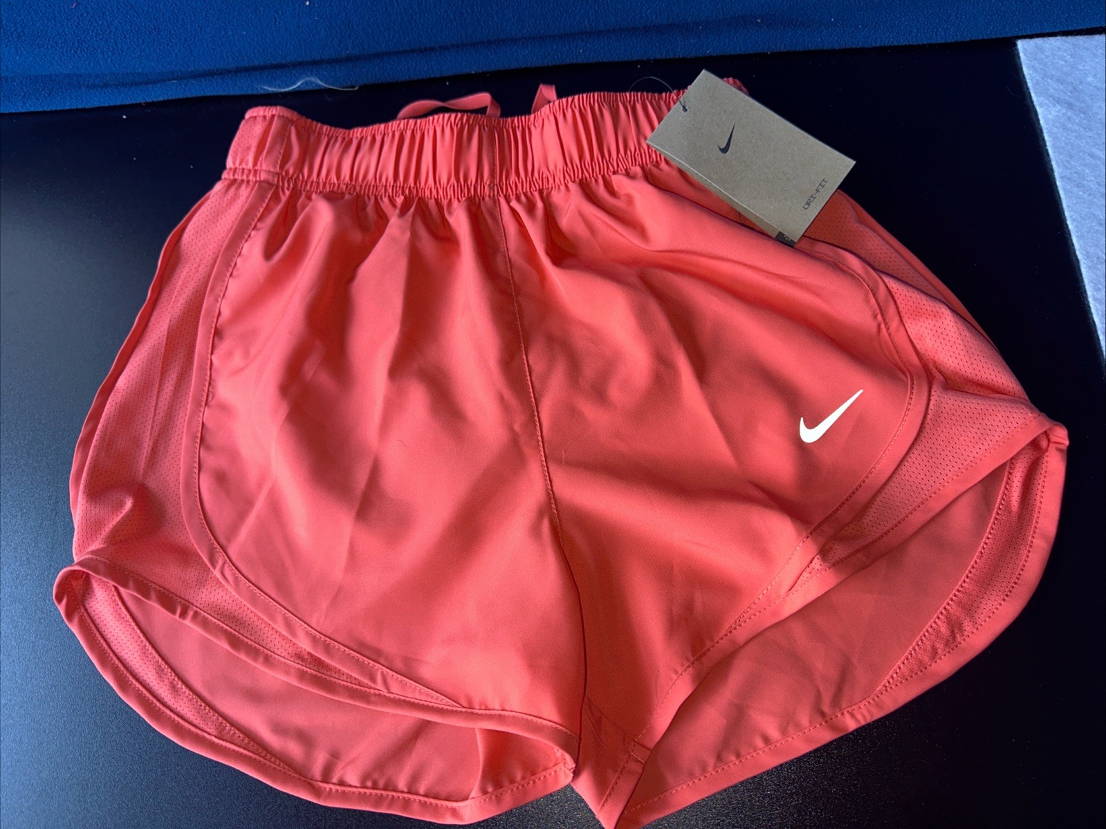 Nike Women's Dri Fit Tempo 2 In 1 Brief Lined 3" Running Shorts  Medium $32 Reg