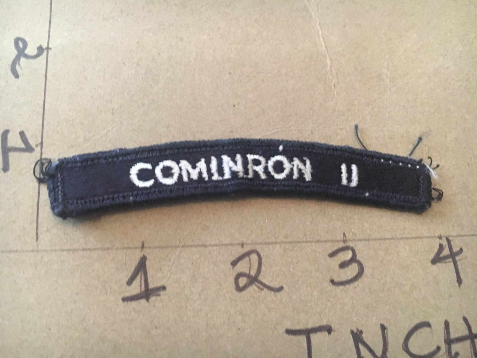 US NAVY SHOULDER STRIP TAB *** rocker *** Patch Cominron II