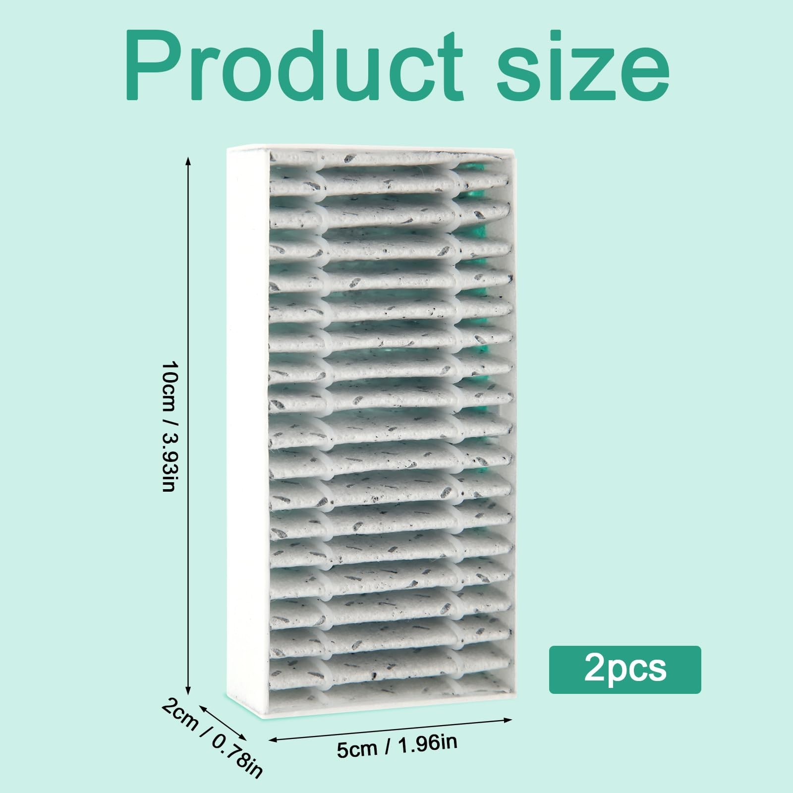 2pcs 3D Printer Air Filter Compatible with Adventurer 5M / 5M PRO, 3D Printer