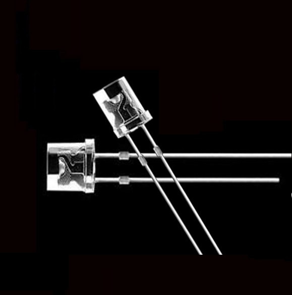 30PCS 5MM 2Pin Flat Top White LED Wide Angle Flat Head Light Lamp NEW