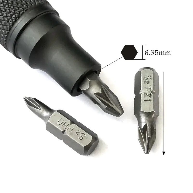 1/4 Inch Hex Quick Change Screwdriver Bit Holder Handle For Torx Security Bits