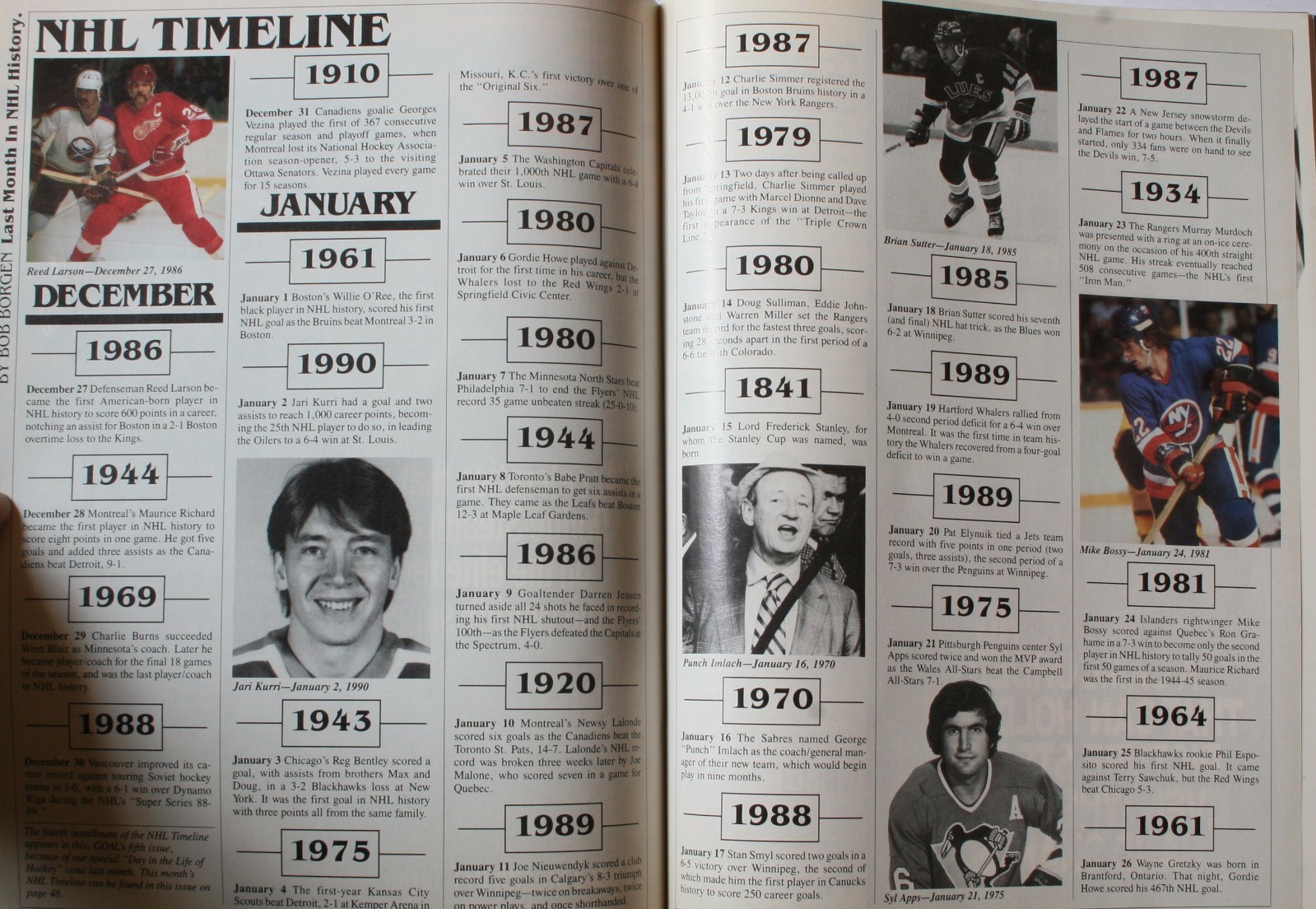 1990-91 Chicago Blackhawks vs. St. Louis Blues Program FN