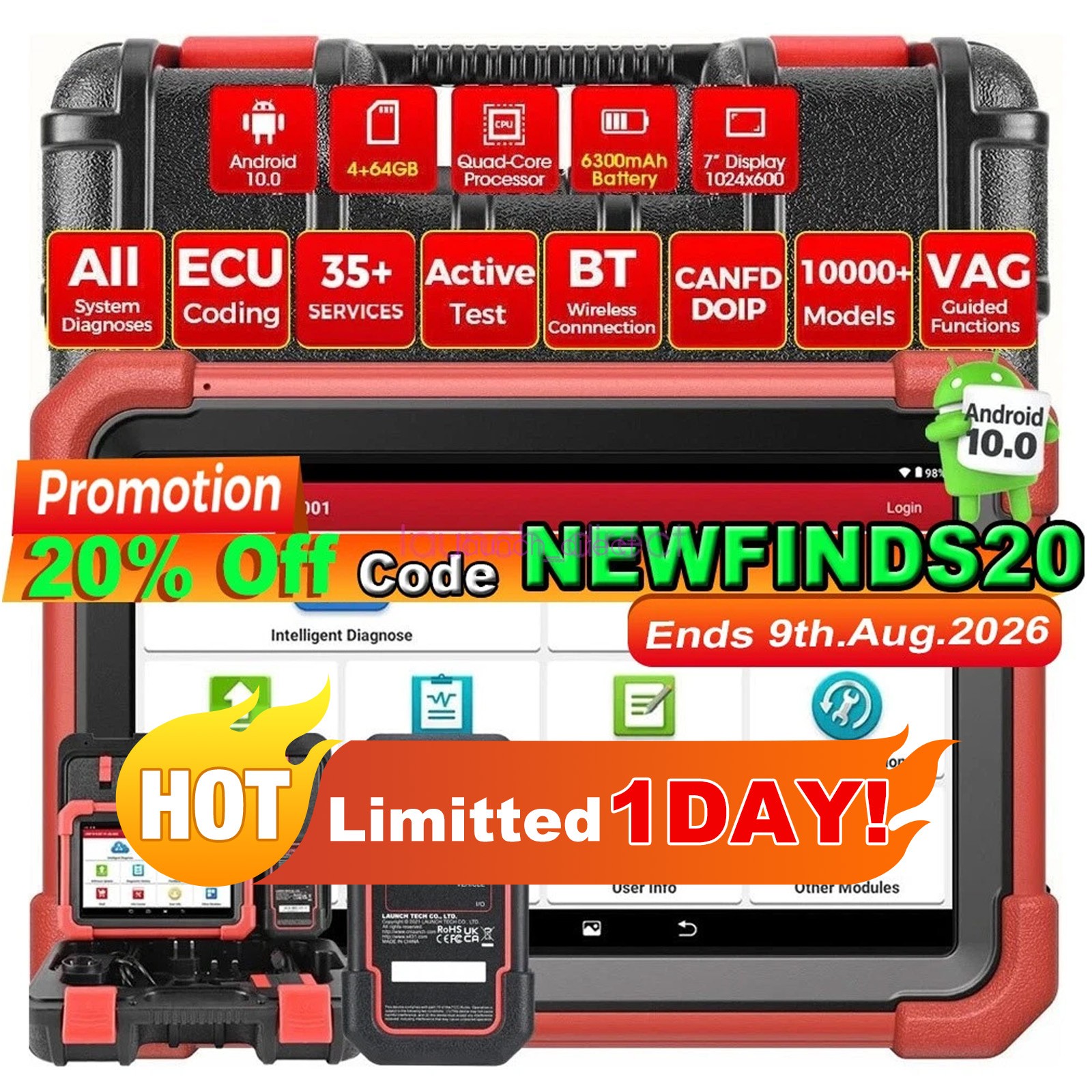 LAUNCH X431 CRP919E BT PRO Bidirectional Scan Tool Car Diagnostic Scanner CANFD