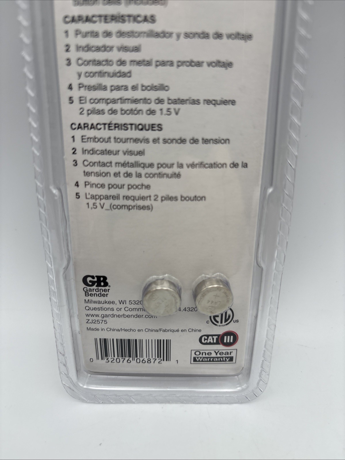 Voltage Continuity Screwdriver Tester GCV-3206: Visual Indicator, Sealed