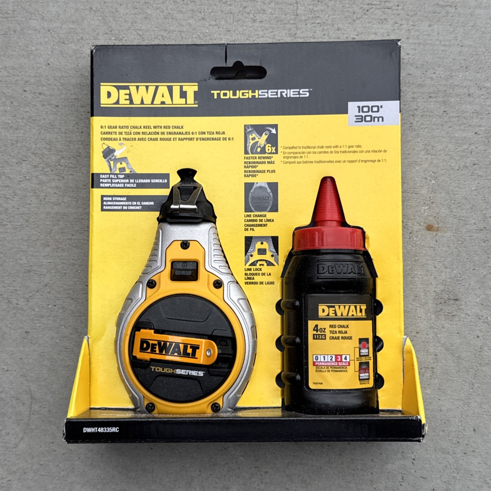TOUGHSERIES 100 Ft. Chalk Reel Free Shipping NEW