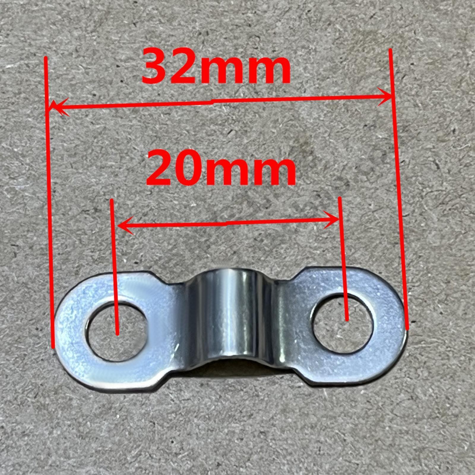 2x Mudguard Leg Fixing Plate with Screws Accessory Replace Parts Mount Hole
