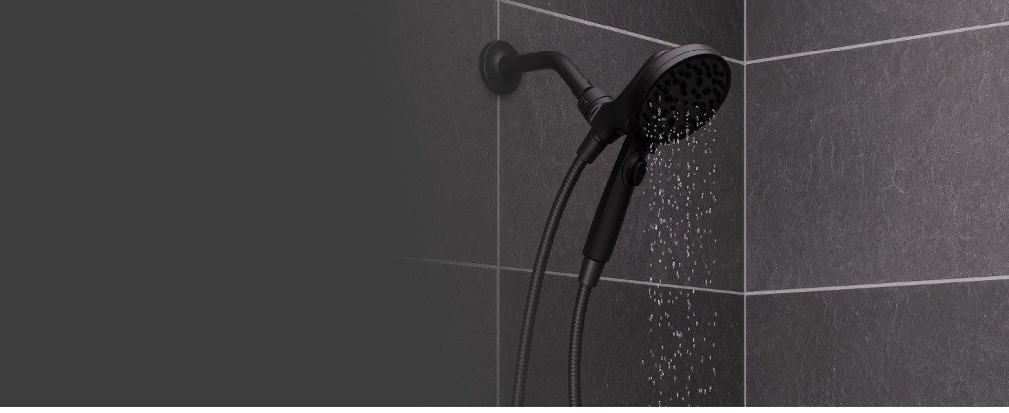 HydroFuse Handheld Shower Head with Magnetic Docking 6-Function High Pressure