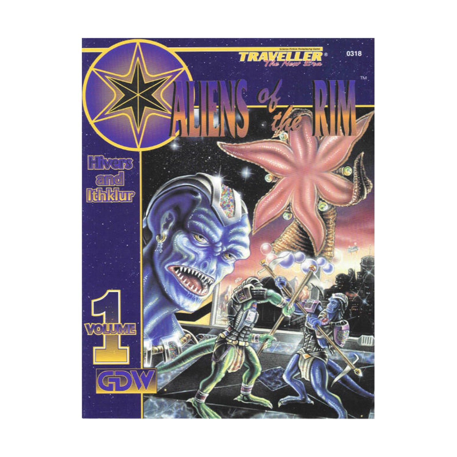 GDW Traveller New Era Aliens of the Rim #1 - Hivers and Ithklur VG+/NM