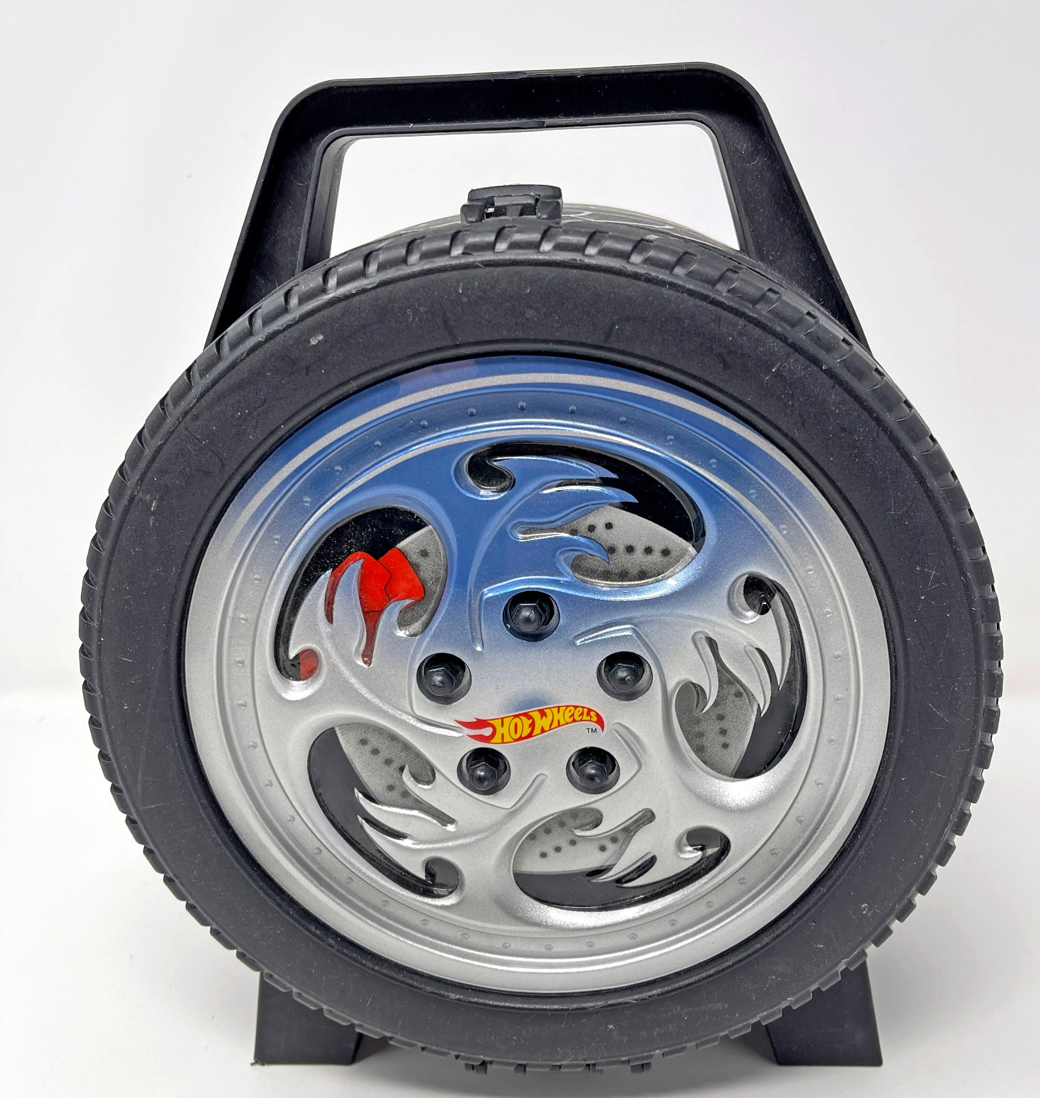 Hot Wheels Tire Car Carry Case by Tara Mattel Holds 30 Cars Used Plastic