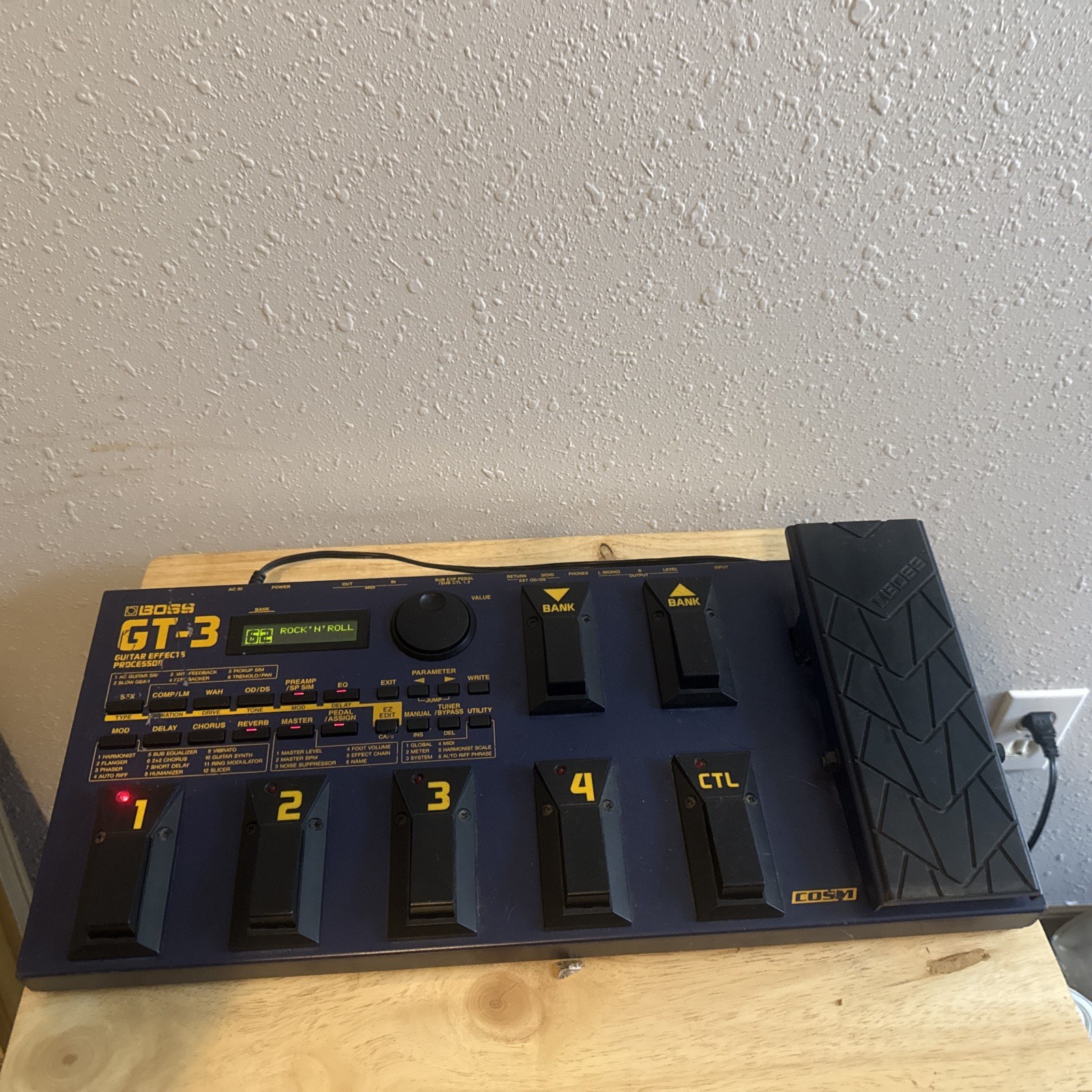 Boss GT-3 Multi-Effects Guitar Effect Pedal With Power Supply Tested Works
