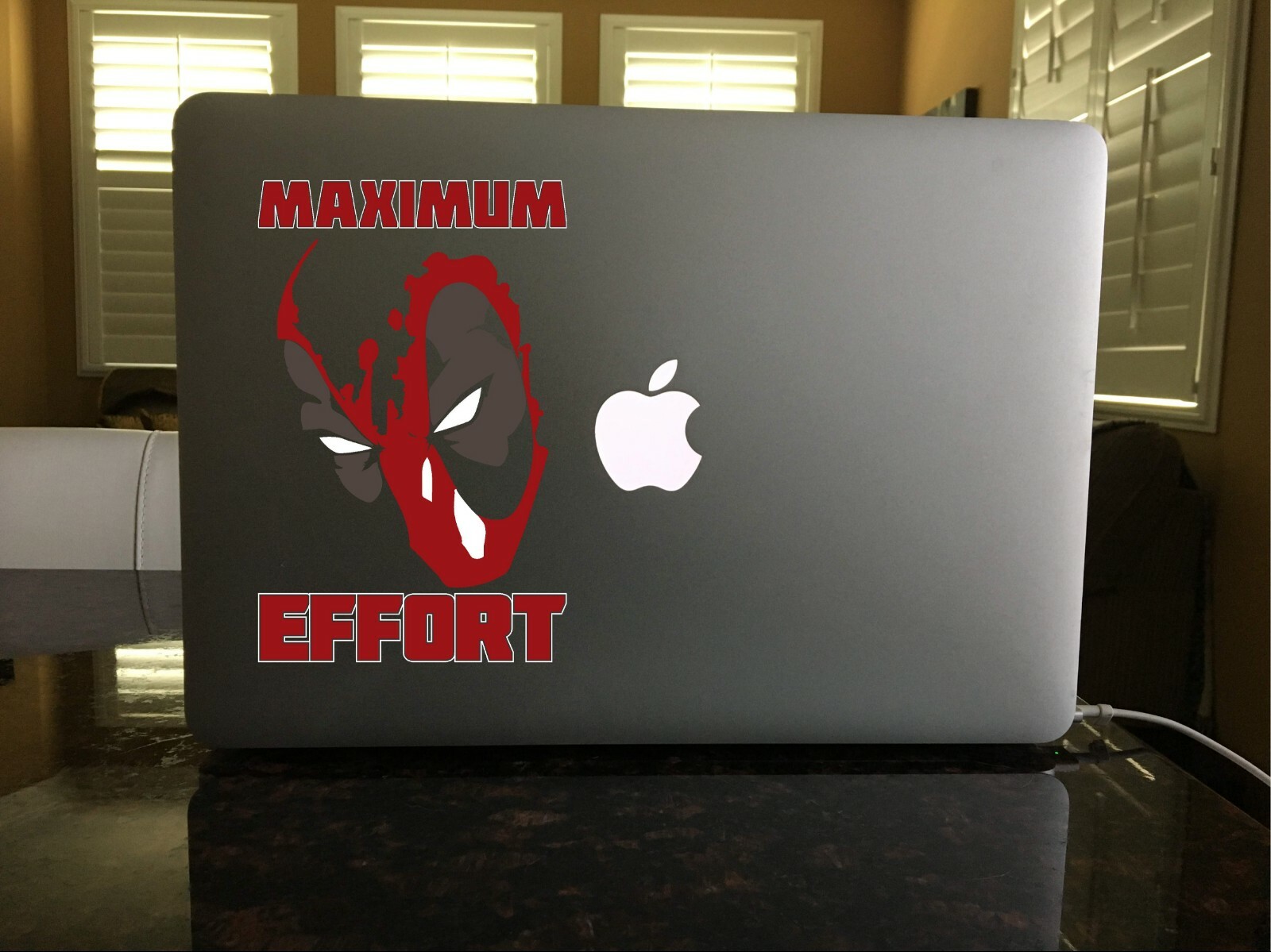 30-200 Deadpool MAXIMUM EFFORT Vinyl wade wilson UV DTF Sticker
