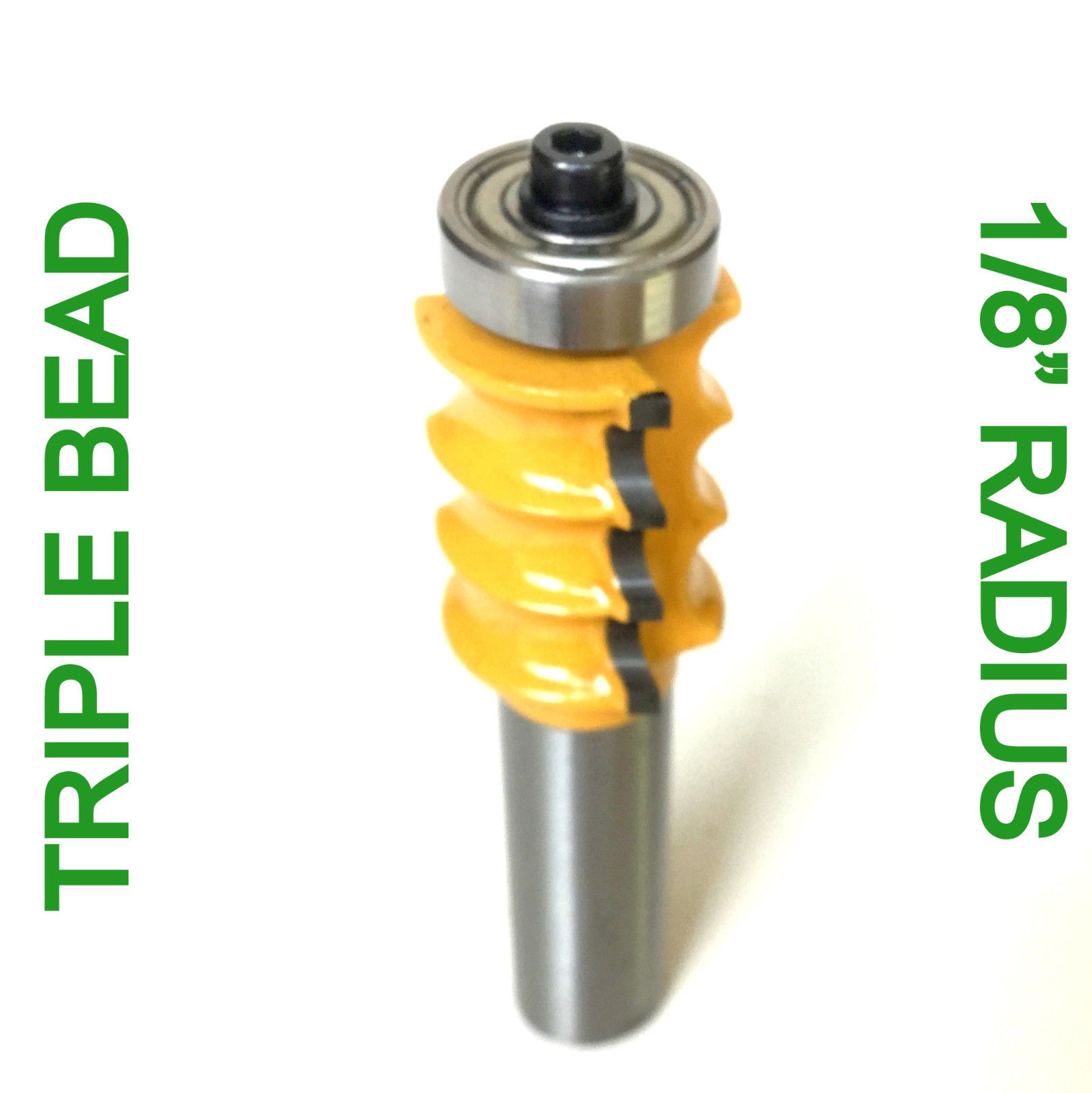 1 pc 1/2" Shank with 1/8" Rad. Triple Bead Router Bit S