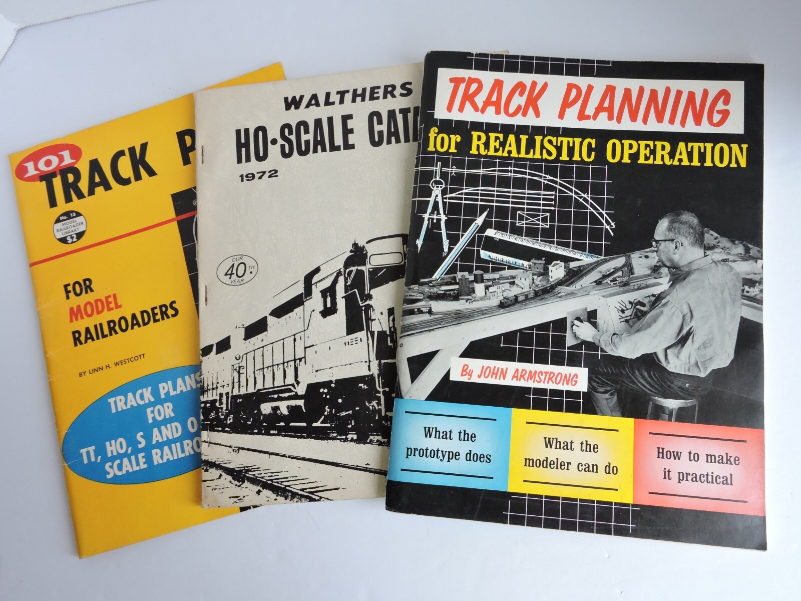 Track Planning-Armstrong 1963, 101 Track Plans 1956 & Walthers HO Cat 1972-MINT