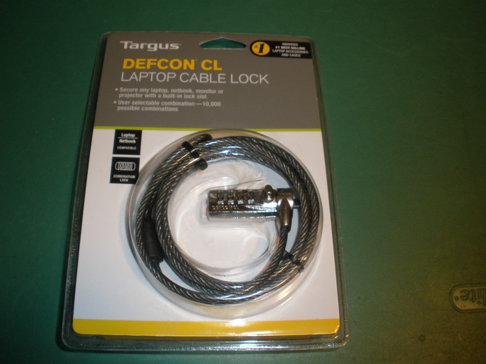 NEW Targus Defcon CL Laptop Cable Lock (T112)