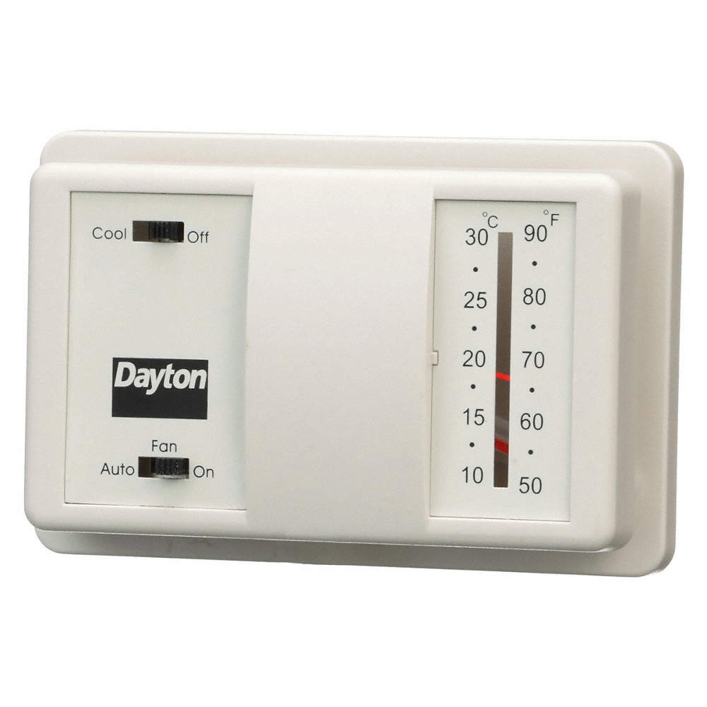 DAYTON 4PU46 Low Volt NP Analog Tstat Cool,Rectangle 4PU46