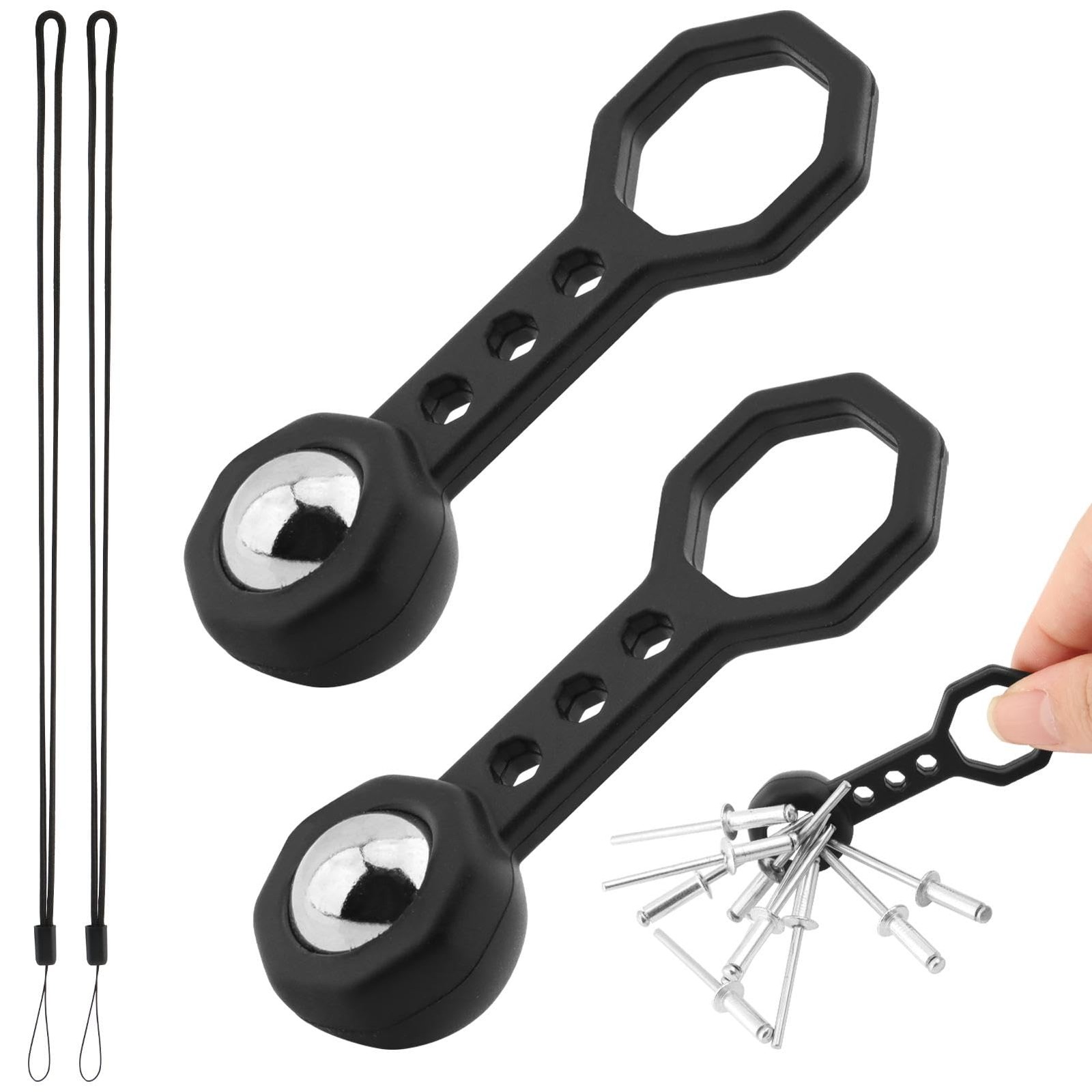 2 Pcs Magnetic Stud Finder with 2 Braided Lanyard, Stud Finder Wall Scanner, ...