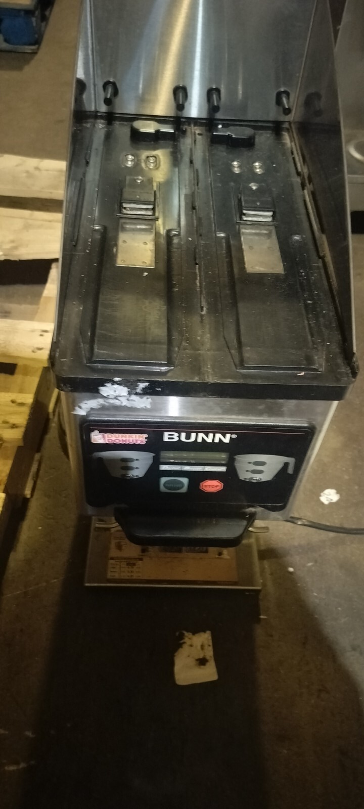 2016 Bunn Mhg Commerical Countertop Coffee Bean Grinder Base