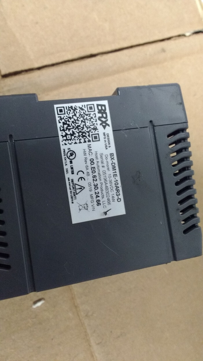 BRX AUTOMATION DIRECT BX-DM1E-10ER3-D 24 VDC ETHERNET 6 POINT AC-DC INPUTS
