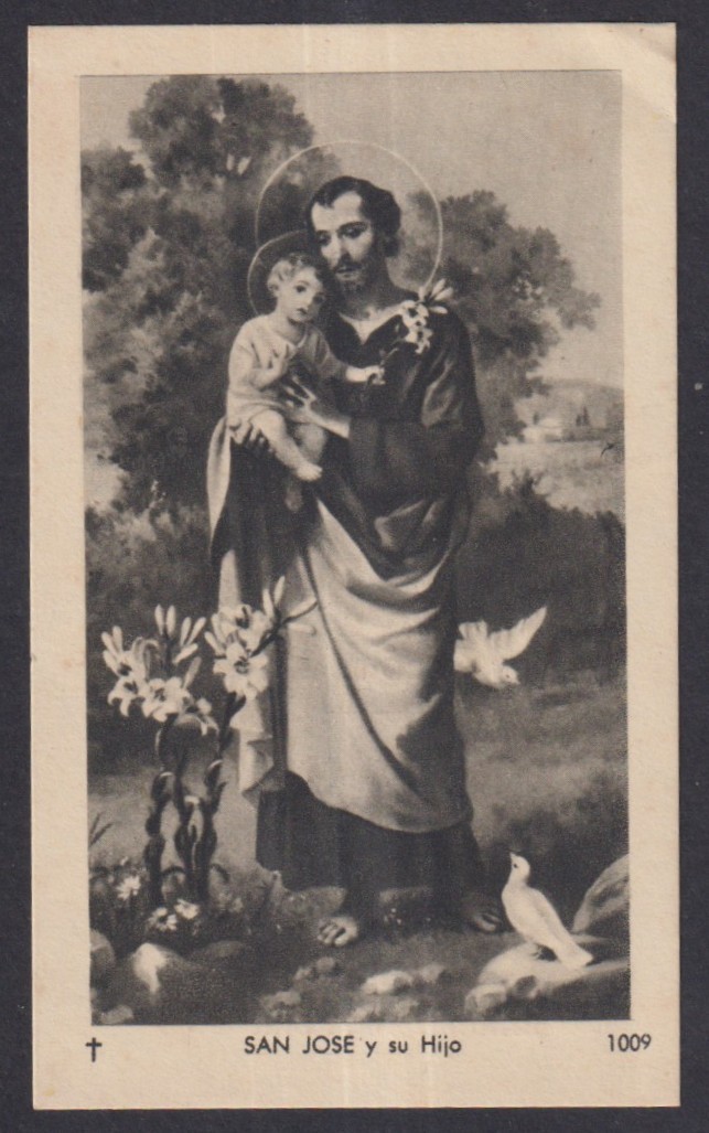 Holy card antique de San Jose santino image pieuses estampa