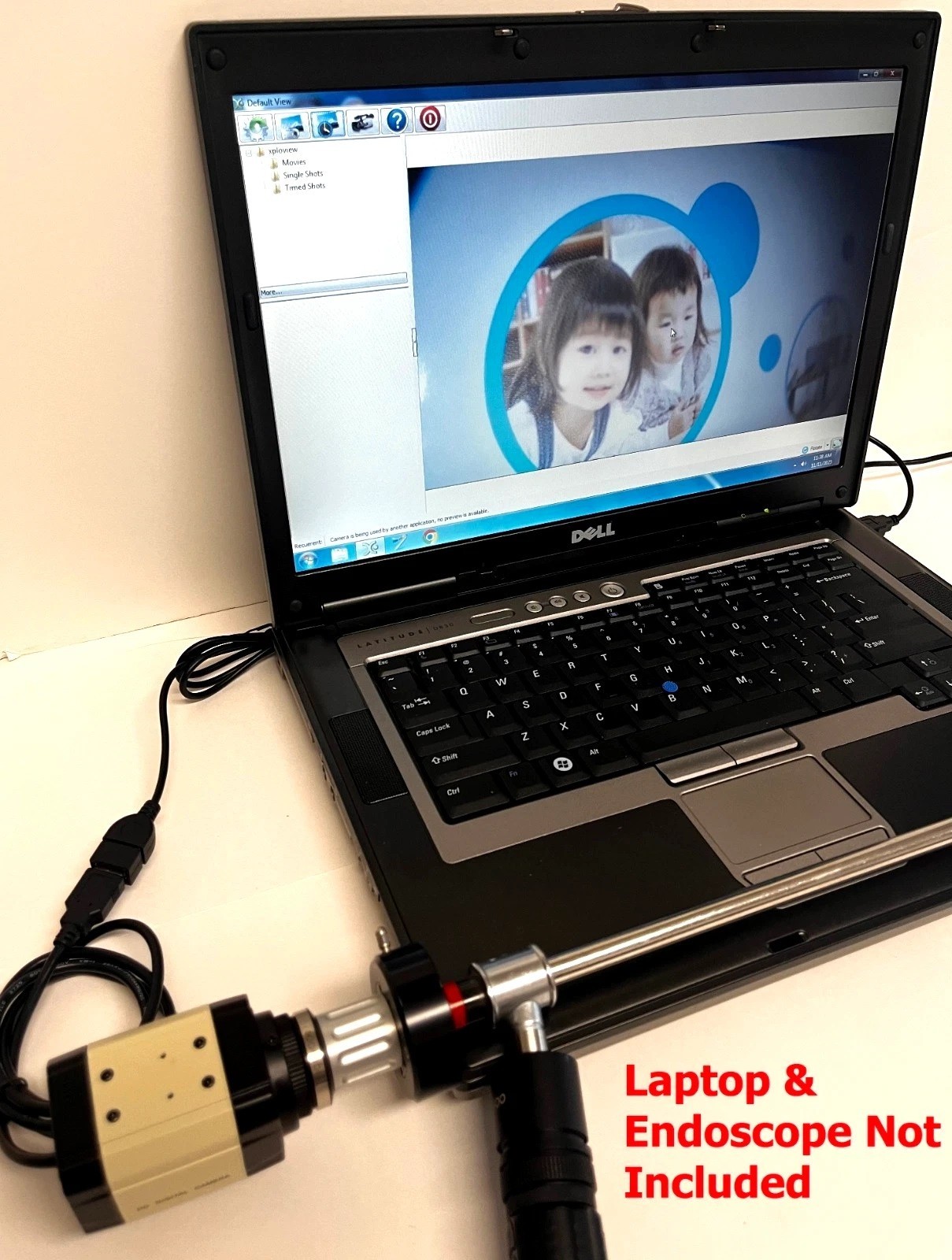 Rigid Endoscope Nasoscope Sinuscope ENT HD USB Camera Head+Coupler+Light Source