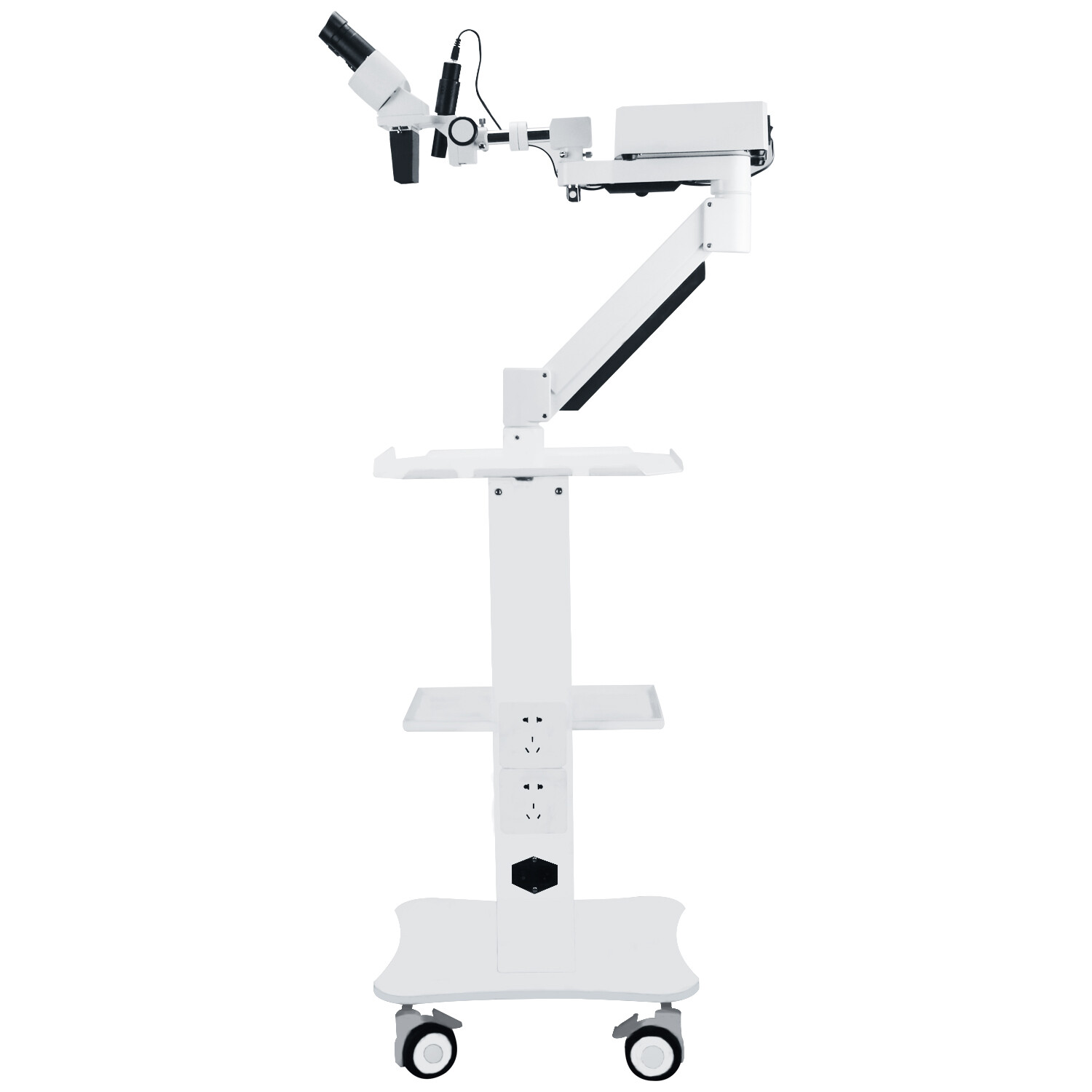 5W LED Dental Surgical Operating Microscope with 360° Rotation Movable Cart Unit