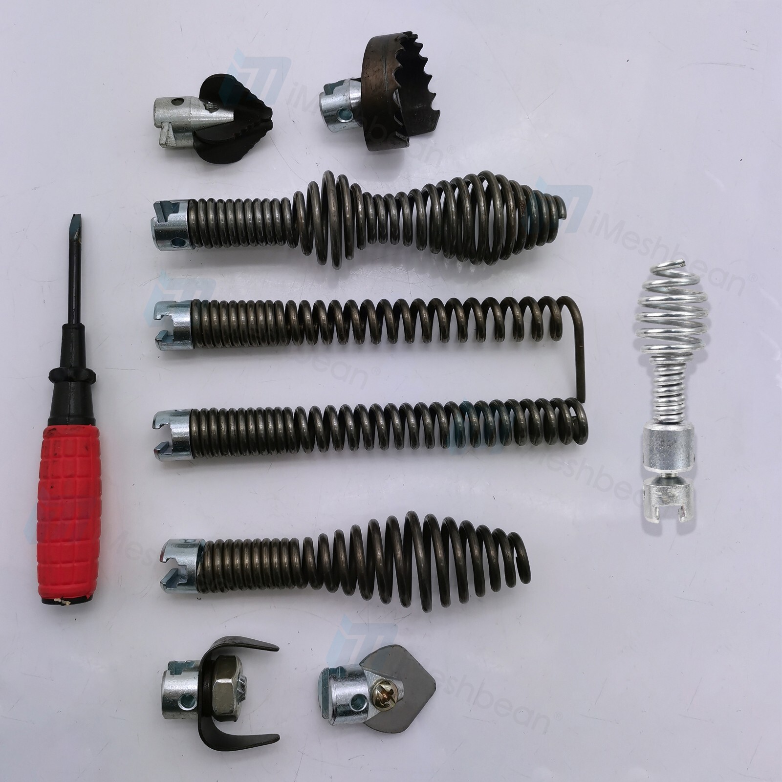 SEWER SNAKE-AUGER BITS-DRAIN CLEANER BITS CUTTERS 10- Piece Set 5/8" 16mm End